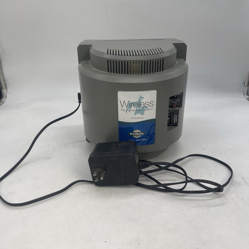 Petsafe Wireless Pet Containment System Fence 300-034 & AC Adapter TESTED